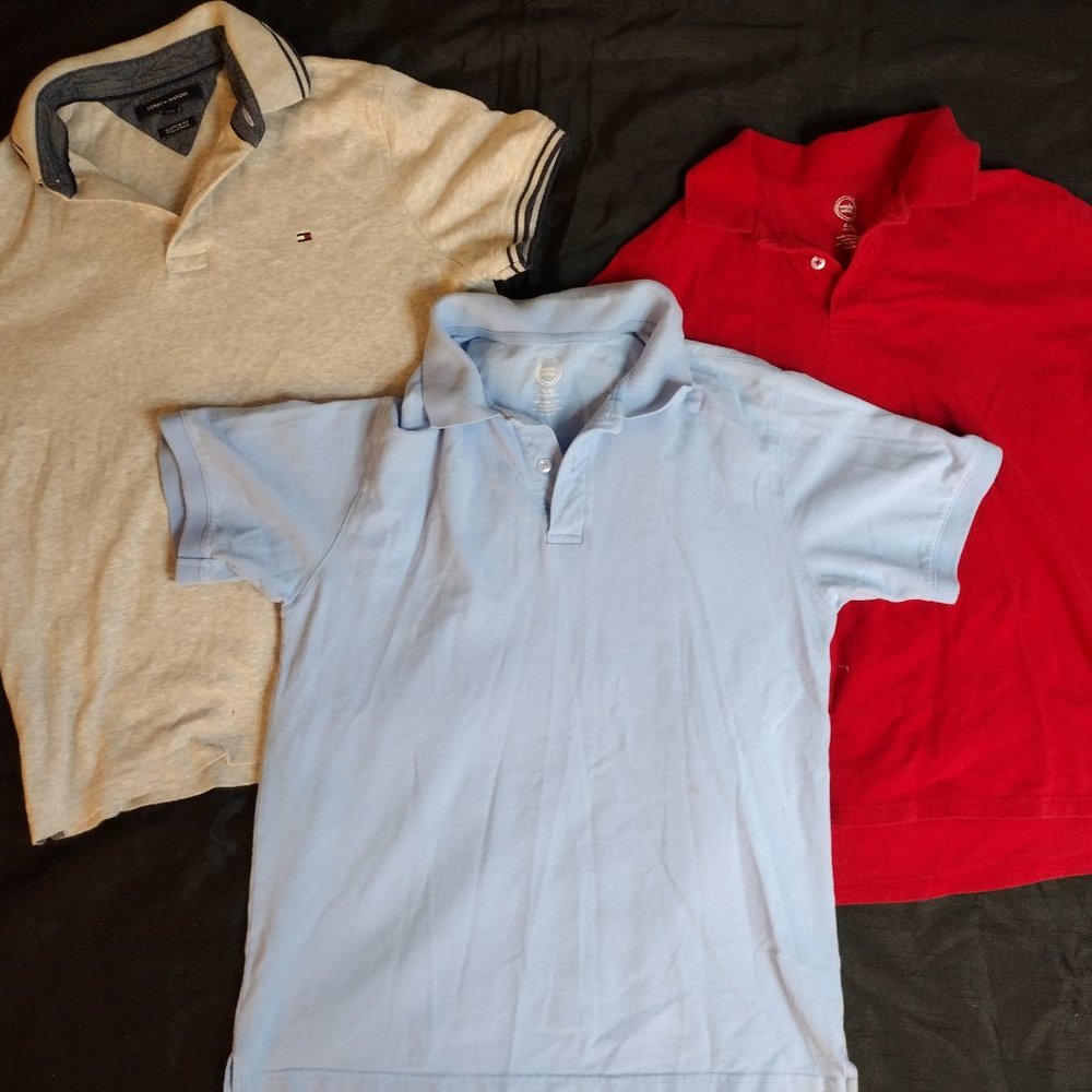 LOT OF 3 - BOYS Polo Shirts Size 14-16 XL